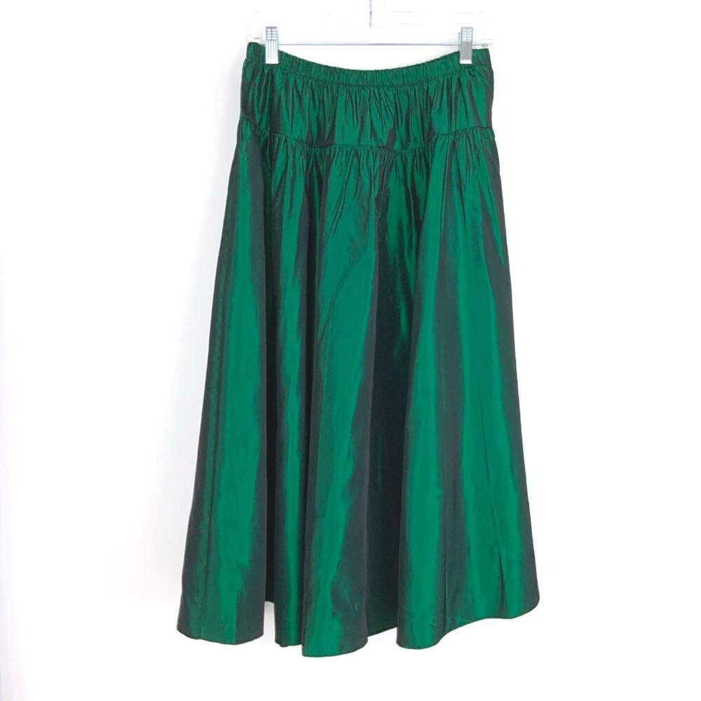 Elegant Green Women's Skirt - Picture 3 of 16